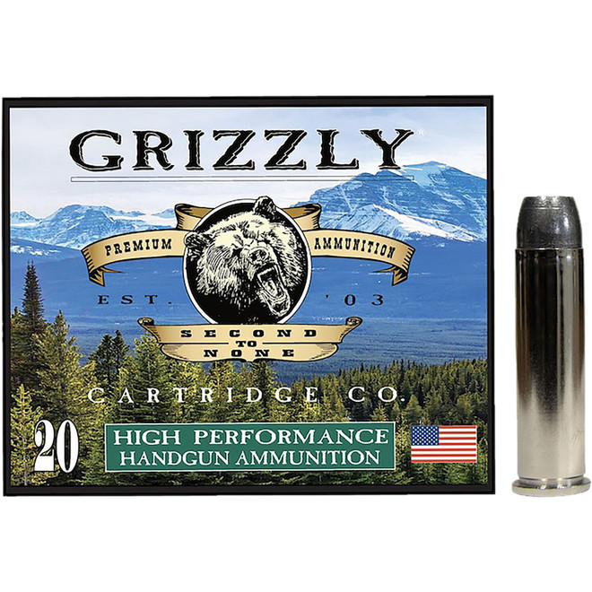 Grizzly Ammo GC357M12 357Mag 180gr Wide Flat Nose Gas Check 20 Per Box/10 Case