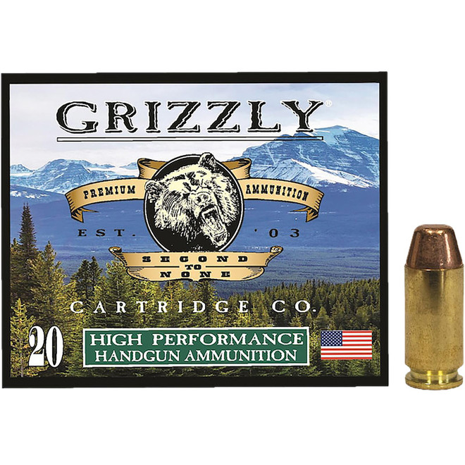 Grizzly Ammo GC40SW5 40S&W 200gr Full Metal Jacket Flat Point 20 Per Box/10 Case