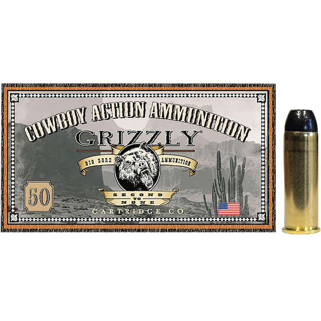 Grizzly Ammo GC44M2 44RemMag 200gr Round Nose Flat Point 50 Per Box/10 Case