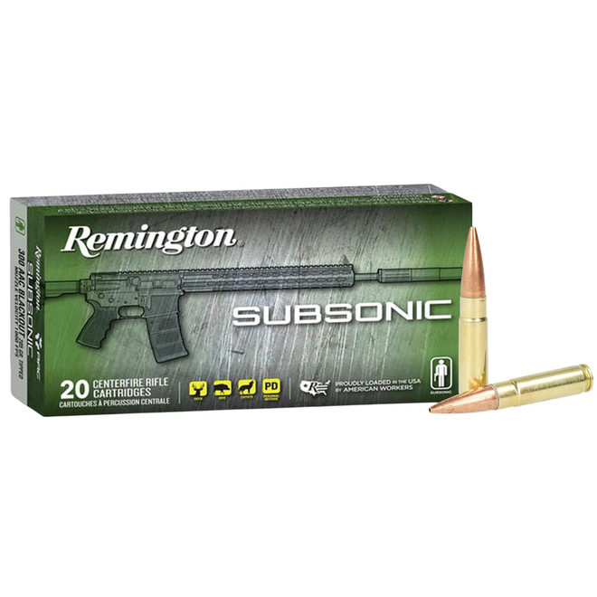 Remington Ammunition 28430 300Blackout 220gr Open Tip Flat Base 20 Per Box/10 Case