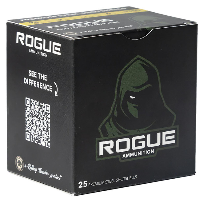 Rogue Ammunition RA-20-1-6S 20Gauge 3" 1oz 6Shot 25 Per Box/10 Case