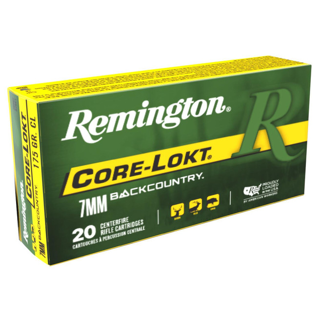 Remington Ammunition 28987 Core-Lokt 7mmBC 175gr 20 Per Box/10 Case