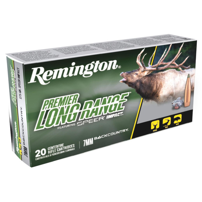 Remington Ammunition 28988 Premier Long Range 7mmBC 175gr 20 Per Box/10 Case