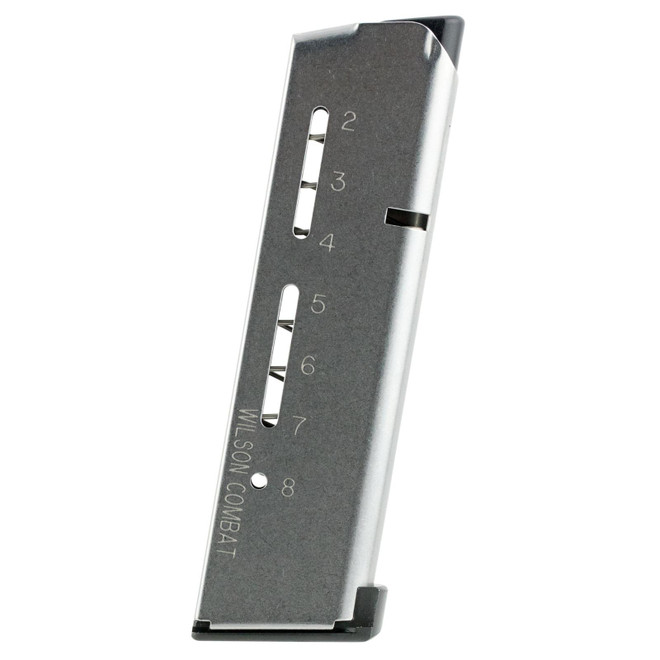 Wilson Combat 500C ETM 8rd Detachable w/ Lo-Profile Steel Floor Plate 45 ACP Fits Wilson Combat 1911 Elite Tactical Stainless Steel