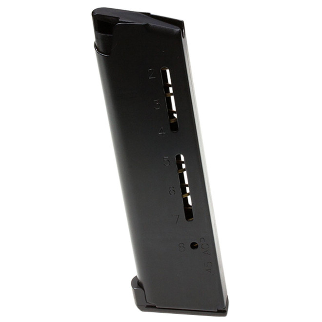 Wilson Combat 500BCHD ETM 8rd Detachable w/ Lo-Profile Steel Floor Plate 45 ACP+P Fits Wilson Combat 1911 Elite Tactical Black Stainless Steel