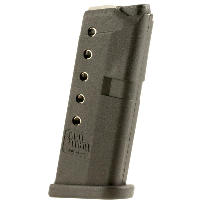 ProMag GLK10 Standard 6rd 380 ACP Compatible w/ Glock 42 Black DuPont Zytel Polymer