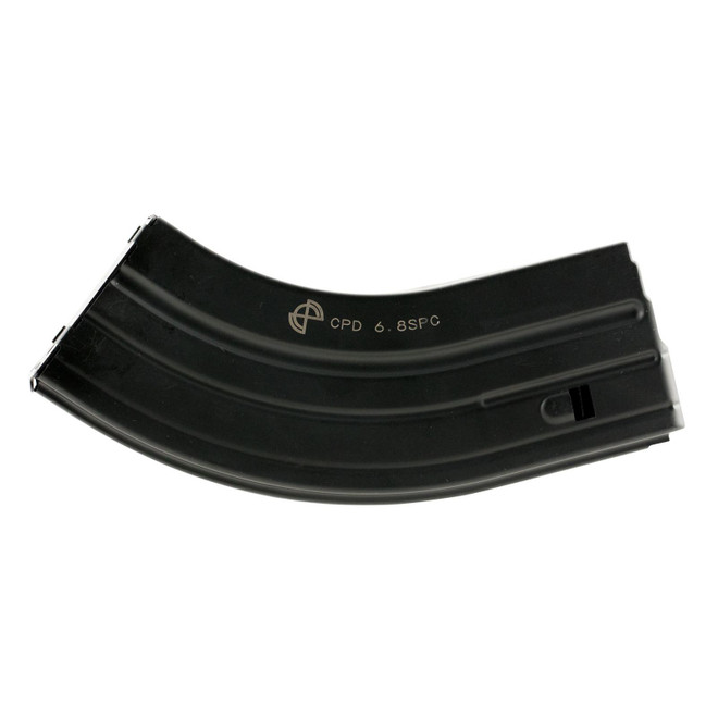 DuraMag 2868041207CPD SS 28rd 22 Nosler/6.8 SPC for AR-15 Black w/ Gray Follower Detachable
