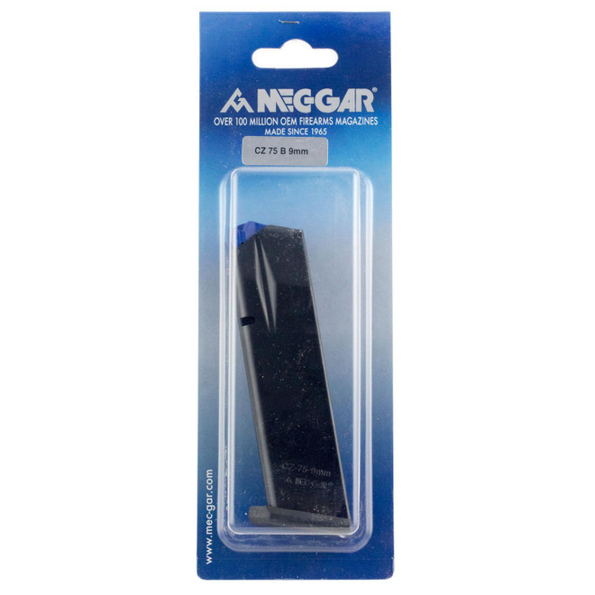 Mec-Gar MGCZ7517AFC CZ Blued w/ Anti-Friction Coating Detachable 17rd 9mm Luger for CZ 75B/Shadow 2/75 SP-01/Shadow 85B