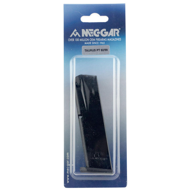 Mec-Gar MGPT9218AFC Taurus 18rd 9mm Luger Fits Taurus PT92/PT99, Blued w/Anti-Friction Coating Carbon Steel