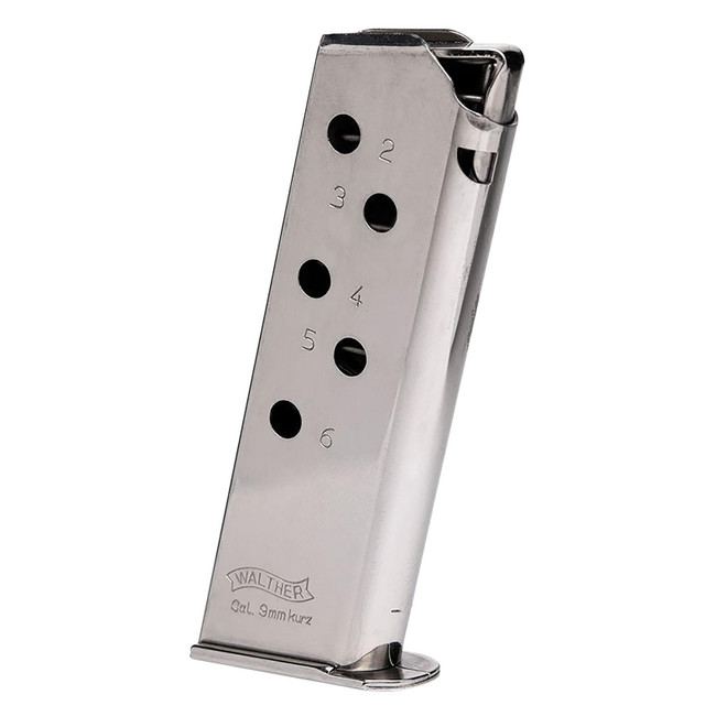 Walther Arms 2246009 PPK 6rd 380 ACP Stainless Steel