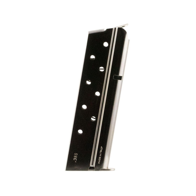 Rock Island MGCGOV38N 1911 9rd 38 Super Nickel Metal
