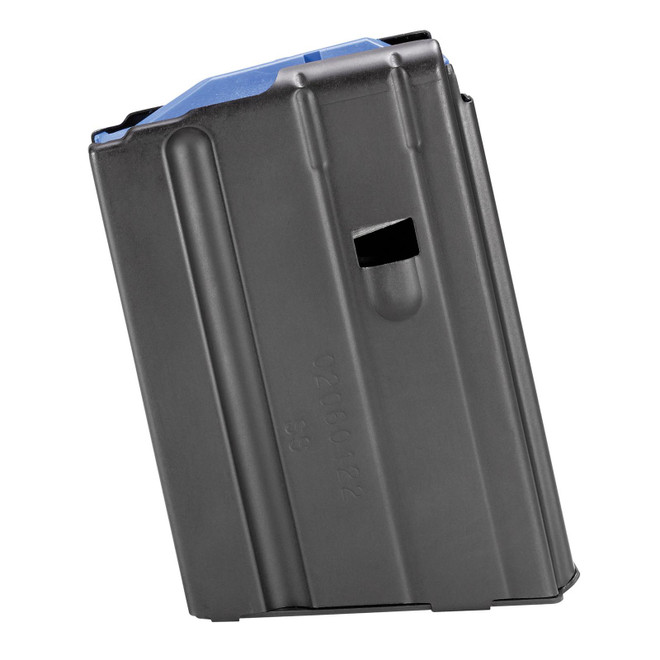 DuraMag 1065041176CPD SS 10rd 6.5 Grendel/6mm ARC for AR-15 Black w/ Blue Follower Detachable