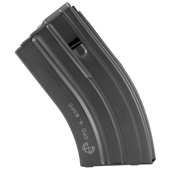 DuraMag 2068041207CPD SS 20rd 22 Nosler/6.8 SPC for AR-15 Black w/ Gray Follower Detachable