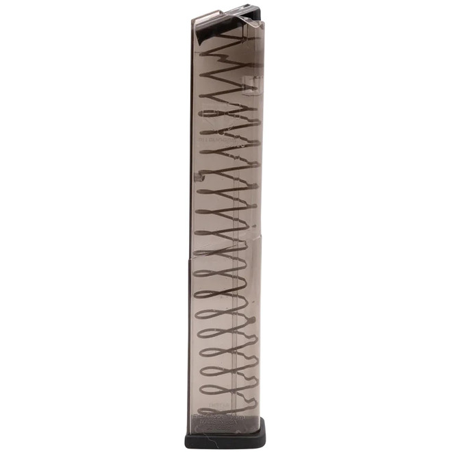 ETS Group GLK2030 Pistol Mags 30rd Extended 10mm Auto Compatible w/Glock 20/29/40 Clear Polymer