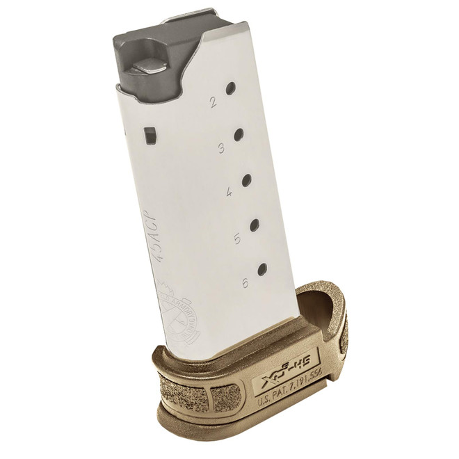 Springfield Armory XDSG5006FDE XD-S Mod2 6rd Extended 45 ACP Stainless Steel