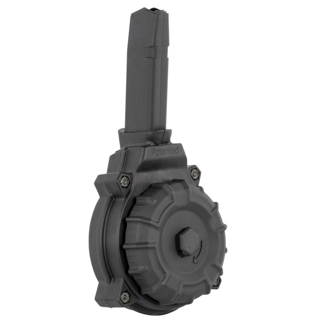 ProMag DRMA20 Standard 50rd Drum 9mm Luger Compatible w/Glock 43X/48 Black DuPont Zytel Polymer
