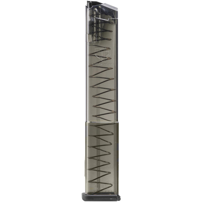 ETS Group SMKGLK17 Pistol Mags 17rd Standard 9mm Luger Compatible w/ Glock 19/26/45/18/19X/34 Smoke Polymer
