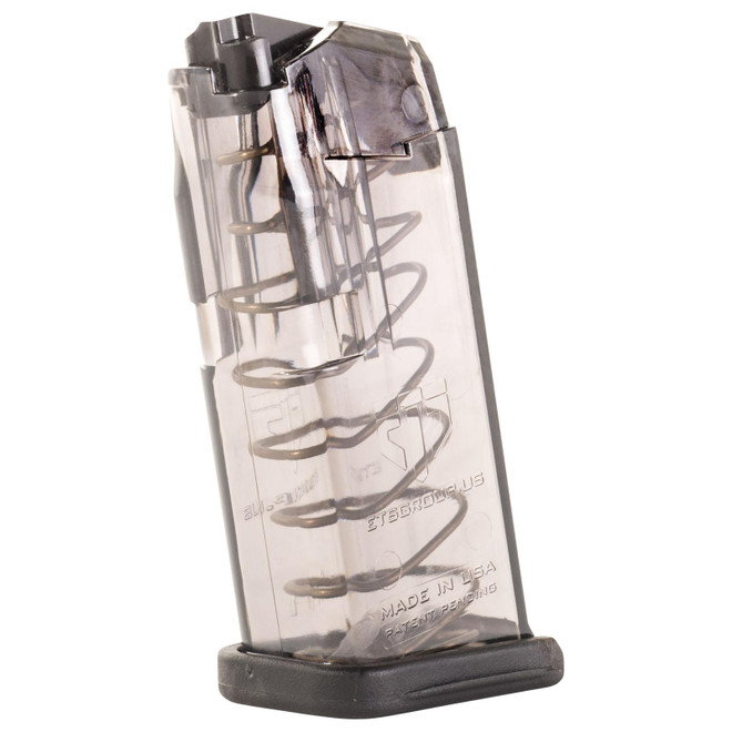 ETS Group SMKGLK26 Pistol Mags 10rd Standard 9mm Luger Compatible w/ Glock 26 Smoke Polymer