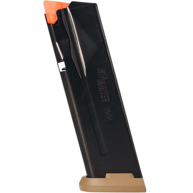 Sig Sauer 8901206 P365-XMACRO 17rd 9mm Luger Coyote Tan Floor Plate Fits All Sig P365 Models