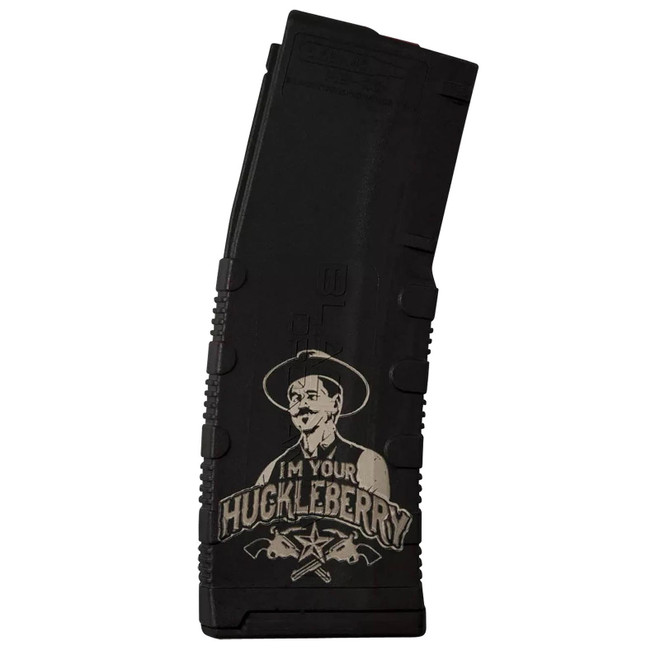 Black Rain Ordnance MAG30HUCKLEBERRY Magazine 30rd 223 Rem/5.56 NATO Huckleberry Engraving Fits AR-15 Platform