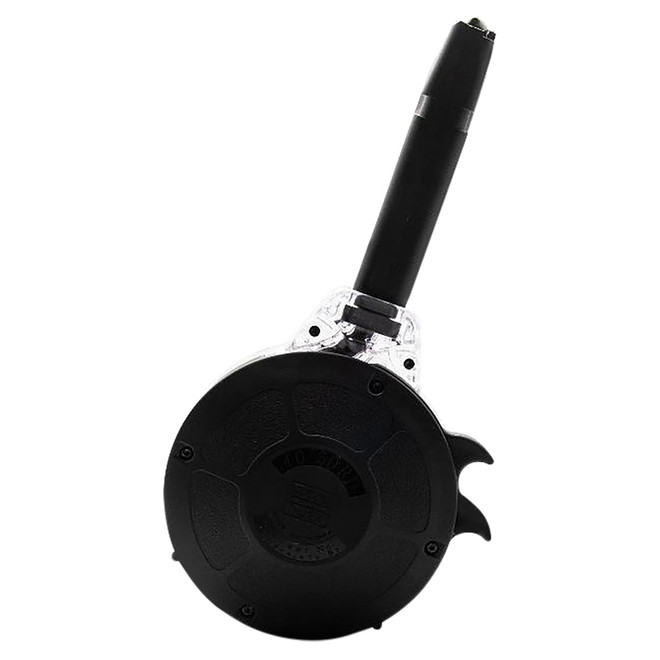 Kci Usa Inc KCIMZ028 Drum Magazine 50rd 40 S&W Compatible w/ Glock 22/23/24/27/35 Black Hardened Steel/Polymer