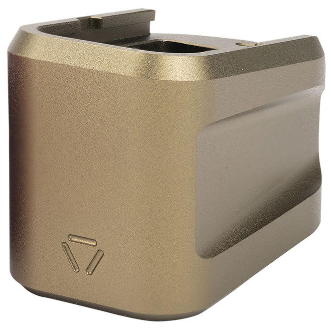 Strike Industries EMPALG19FDE Extended Mag Plate Fits Glock G19 Flat Dark Earth 6061 T-6 Aluminum
