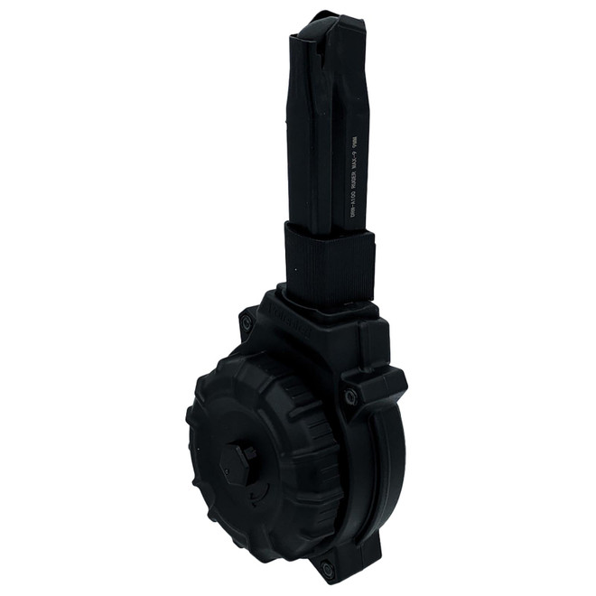 ProMag DRMA100 50rds Drum 9mm Fits Ruger Max-9 Black Polymer