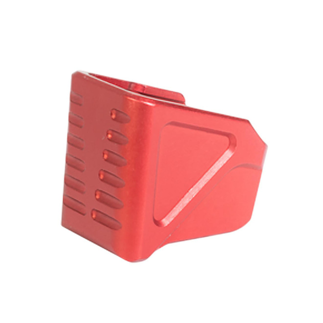 Timber Creek Outdoors GLMEPR Glock 17/19 Magazine Extension Plate Red Aluminum