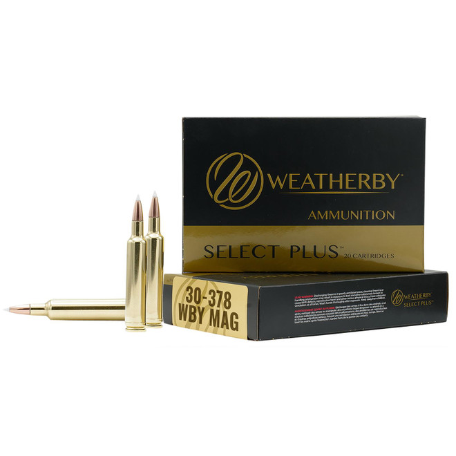 Weatherby B303180TTSX Select Plus 30-378WthbyMag 180gr Barnes Tipped TSX Lead Free 20 Per Box/10 Case
