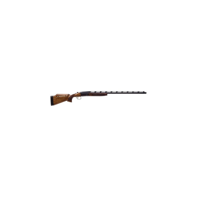CZ-USA 06502 All American Trap 12 Gauge 2.75" 1rd 34" Ported Barrel, Gloss Blued Metal Finish, Turkish Walnut Stock with Adjustable Comb