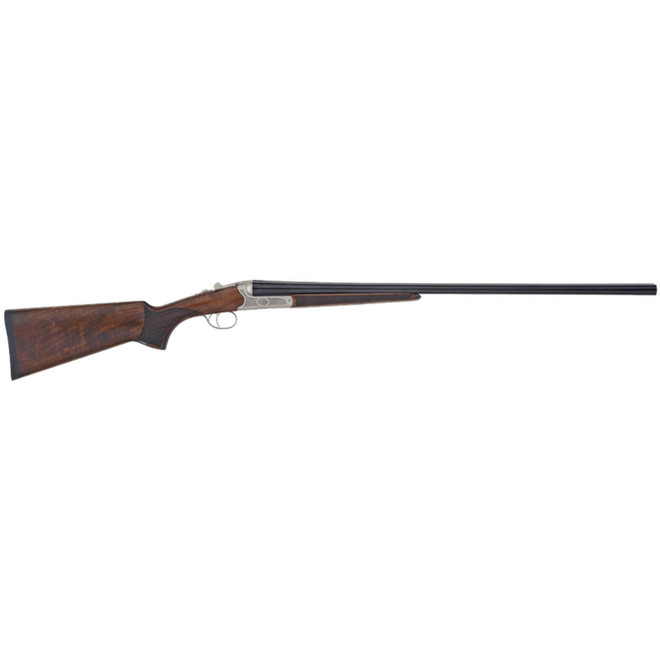 TriStar 38141 Bristol SxS Full Size 410 Gauge Break Open 3" 2rd 28" Blued Side By Side Barrel, Nickel Engraved w/24K Gold Inlay Steel Receiver, Fixed Oiled Turkish Walnut Stock, Right Hand