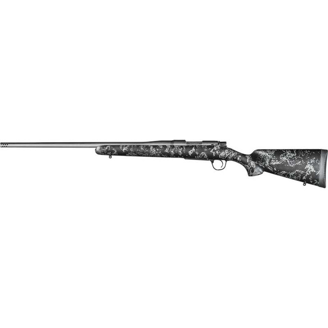 Christensen Arms 8010112100 Mesa FFT 300 PRC 3+1 22" Threaded Barrel, Tungsten Gray Cerakote, Black with Gray Webbing Stock, Left Hand