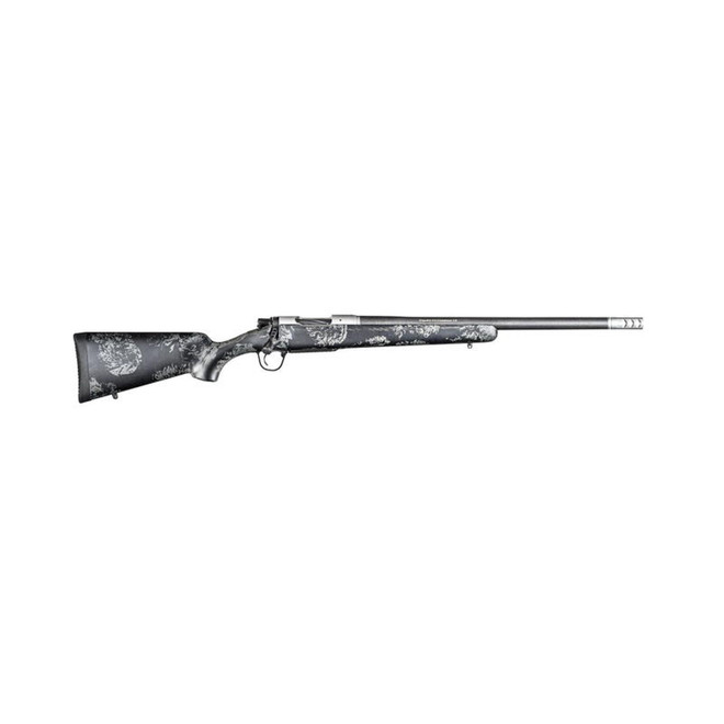 Christensen Arms 8010613300 Ridgeline FFT 6.5 Creedmoor 4+1 20" Carbon Fiber/Threaded Barrel, Stainless Steel, Black with Gray Accents Stock