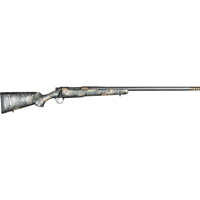 Christensen Arms 8010619600 Ridgeline FFT 270 Win 4+1 20" Carbon Fiber/Threaded Barrel, Burnt Bronze Cerakote, Green with Black/Tan Accents Stock