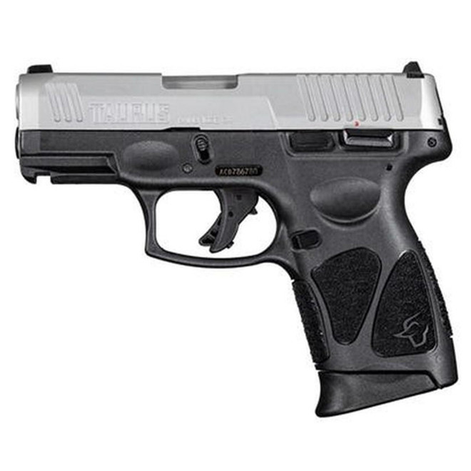Taurus 1G3C9392X10 G3C Compact Frame 9mm Luger 10+1 3.26" Matte Stainless Steel Barrel, Matte Serrated Stainless Steel Slide, Black Polymer Frame w/Picatinny Rail, Black Polymer Grip, Right Hand