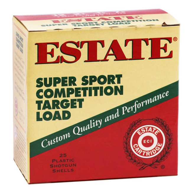 Estate Cartridge SS12H75 Super Sport Competition Target 12Gauge 2.75" 1 1/8oz 7.5Shot 25 Per Box/10 Case