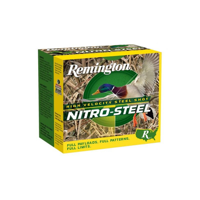 Remington Ammunition 20800 Nitro-Steel High Velocity 12Gauge 3" 1 1/4oz 3Shot 25 Per Box/10 Case