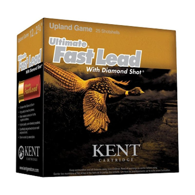 Kent Cartridge K123UFL506 Ultimate Fast Lead 12Gauge 3" 1 3/4oz 6Shot 25 Per Box/10 Case