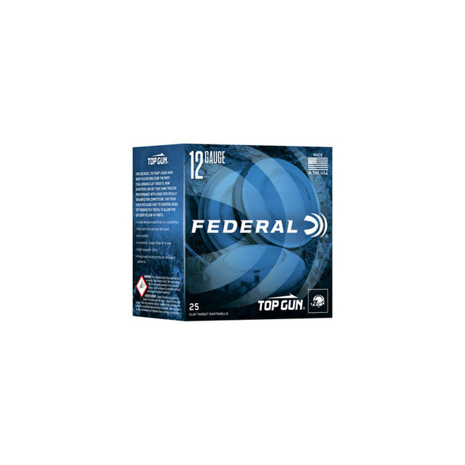 Federal TGS1288 Top Gun 12Gauge 2.75" 1oz 8Shot 25 Per Box/10 Case