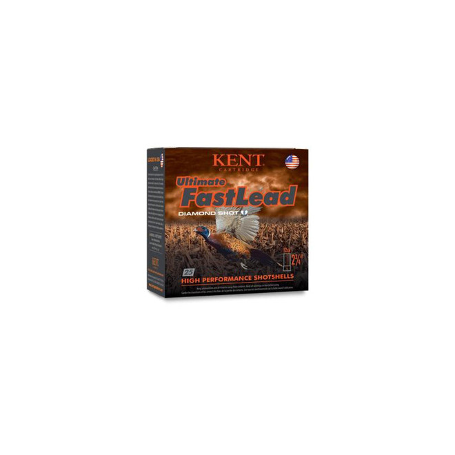 Kent Cartridge K122UFL365 Ultimate Fast Lead 12Gauge 2.75" 1 1/4oz 5Shot 25 Per Box/10 Case *Worn Missing 1