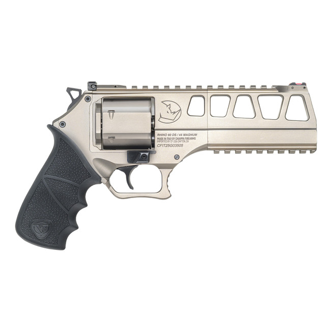 Chiappa Rhino L Frame 60DS Nickel .44 Mag 6" Barrel 6 Round