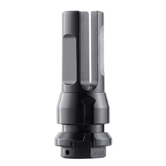 Dead Air DA301 Flash Hider Black with 1/2"-28 tpi Threads & 2.70" OAL for 5.56x45mm NATO Sandman Series, KeyMod Equipped Nomad-30 & Primal Suppressors