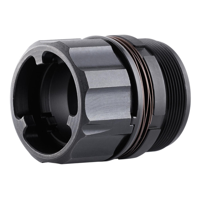 Dead Air DA428 Key-Mo Adapter Black Adapter for HUB Socket Silencers(1 3/8-24)"