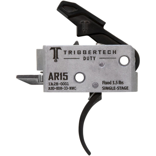TriggerTech AH0SDB33NNC Duty Curved Trigger Single-Stage 3.50 lbs Draw Weight Fits AR-15