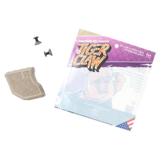 Die Free Co Llc TCMLOKFDE Tiger Claw Flat Dark Earth Nylon