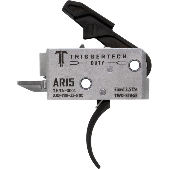 TriggerTech AH0TDB33NNC Duty Curved Trigger Two-Stage 3.50 lbs Draw Weight Fits AR-15