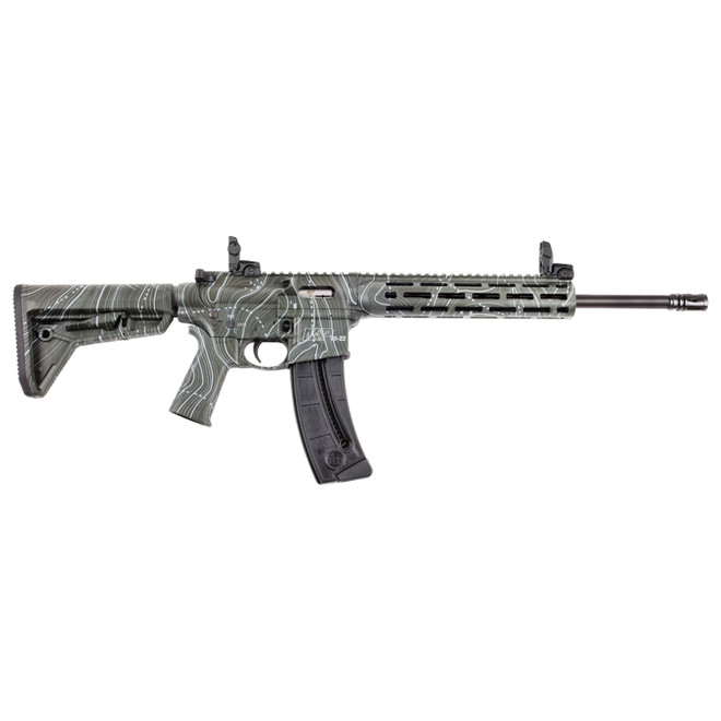SMITH & WESSON M&P 15-22 Sport 22LR 16.5" Barrel 25 Round OD Green Topographic