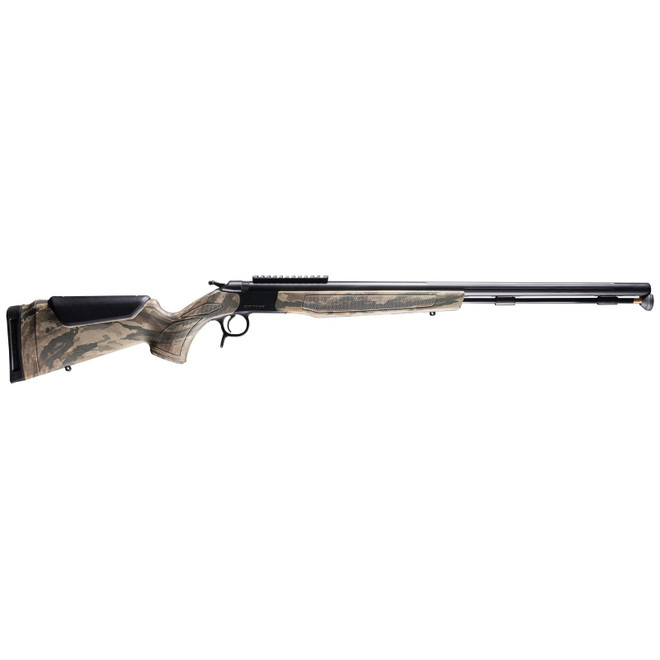 CVA PR2047NM Optima 50 Cal 26" Black Nitride Fluted Barrel, 0 MOA Picatinny Rail, Black Steel Receiver, Fixed Realtree Legacy Synthetic Stock