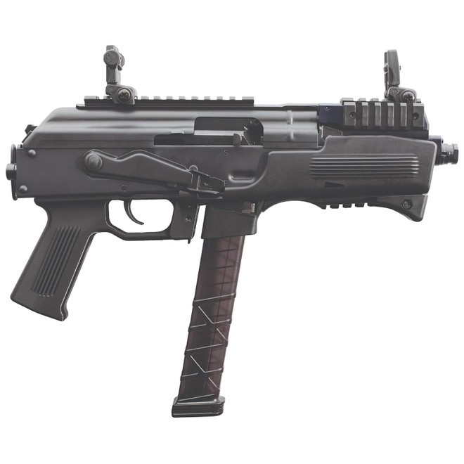 Charles Daly CF440130 PAK-9 9mm Luger 10+1 6.30" Matte Black Steel Barrel, Matte Black Steel w/Picatinny Rail Receiver, Black Polymer Grips, No Brace, Sling Swivel