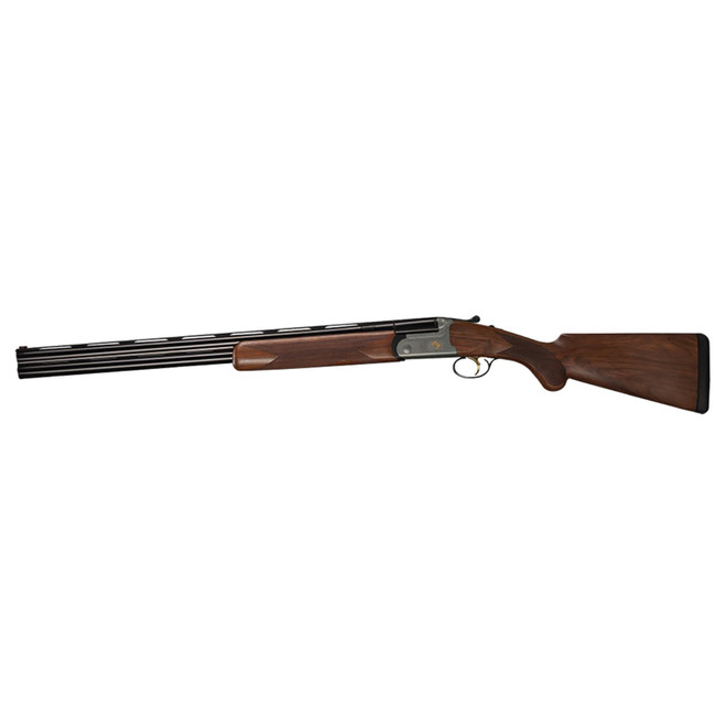 Bettinsoli USA BOSL122822 Omega S Lite 12 Gauge Break Open 3" 2rd 28" Blued 28" Vent Rib Barrel Stainless Engraved Stainless Receiver Walnut Wood Fixed Stock Ambidextrous Hand